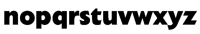 Extension Extra Bold Font LOWERCASE