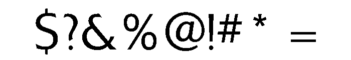 Extension Light Font OTHER CHARS