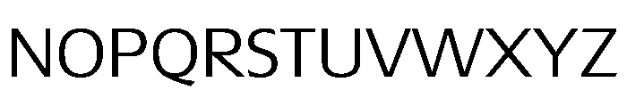 Extension Light Font UPPERCASE