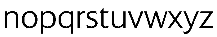 Extension Light Font LOWERCASE