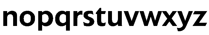Extension Medium Font LOWERCASE