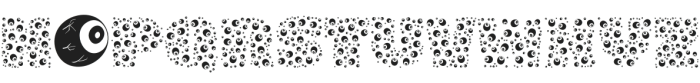 Eye Balls Decorative otf (400) Font UPPERCASE