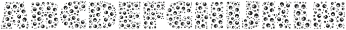 Eye Balls Decorative otf (400) Font LOWERCASE