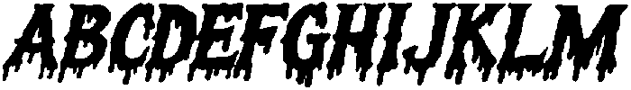 Eyeball Soup Regular Oblique otf (400) Font UPPERCASE