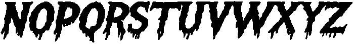 Eyeball Soup Regular Oblique otf (400) Font LOWERCASE