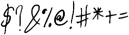 Eyewaer Signature Regular otf (400) Font OTHER CHARS