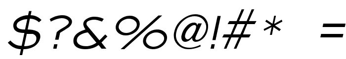 Eye glass Italic Font OTHER CHARS