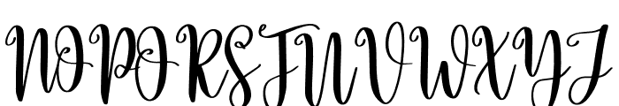 Eyelash Font UPPERCASE