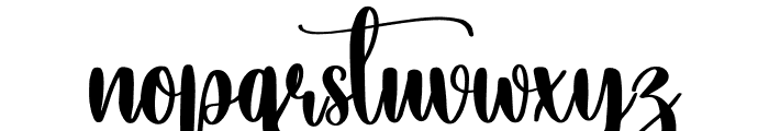 Eyelash Font LOWERCASE