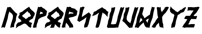 Eyvindr Bold Italic Font LOWERCASE