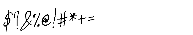 Eyewaer Signature Font OTHER CHARS