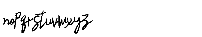 Eyewaer Signature Font LOWERCASE