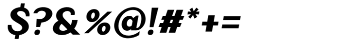 Eymen Pro Black Italic Font OTHER CHARS