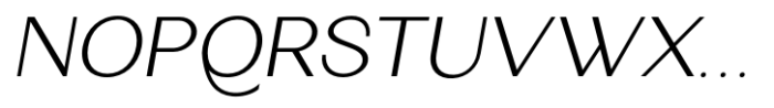 Eymen Pro Light Italic Font UPPERCASE