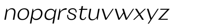 Eymen Pro Light Italic Font LOWERCASE
