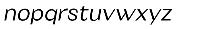 Eymen Pro Regular Italic Font LOWERCASE