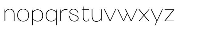 Eymen Pro Thin Font LOWERCASE