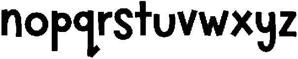 EZ Fwipple Regular otf (400) Font LOWERCASE