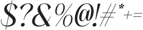 Ezanity Italic otf (400) Font OTHER CHARS