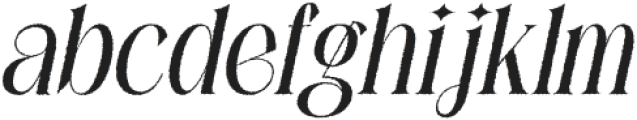 Ezanity Rough Italic otf (400) Font LOWERCASE