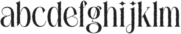 Ezanity Rough otf (400) Font LOWERCASE