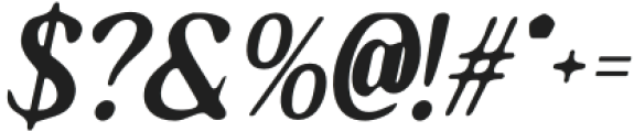 EzanityBlur-Italic otf (400) Font OTHER CHARS