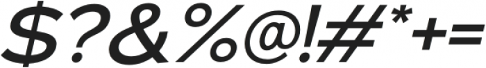 Ezra Medium Italic otf (500) Font OTHER CHARS