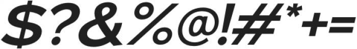 Ezra SemiBold Italic otf (600) Font OTHER CHARS