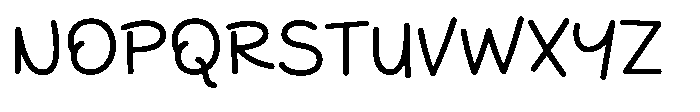 EZ Biscuit Font UPPERCASE