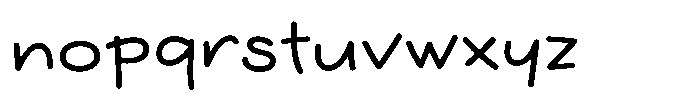 EZ Biscuit Font LOWERCASE