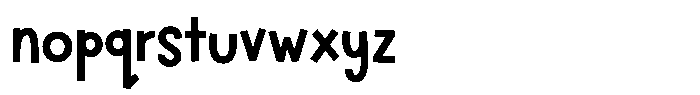 EZ Fwipple Font LOWERCASE