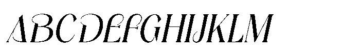 Ezanity Italic Font UPPERCASE