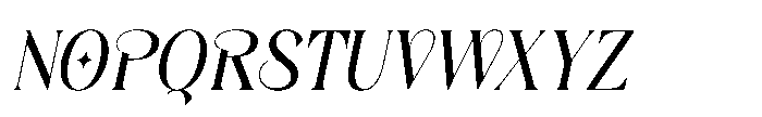 Ezanity Italic Font UPPERCASE