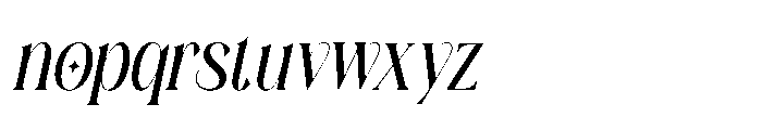 Ezanity Italic Font LOWERCASE
