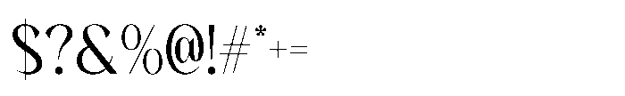 Ezanity Regular Font OTHER CHARS