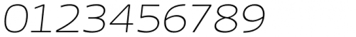 Ezzo Thin Italic Font OTHER CHARS