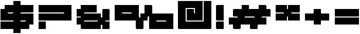F Pixel Moc Medium otf (500) Font OTHER CHARS