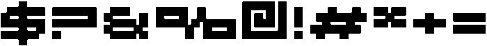 F Pixel Moc Regular otf (400) Font OTHER CHARS