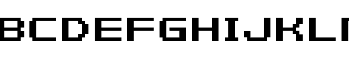 F-Zero GBA Text 1 Regular Font UPPERCASE