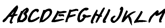 F*ck Beans Pro Bold Oblique Font UPPERCASE