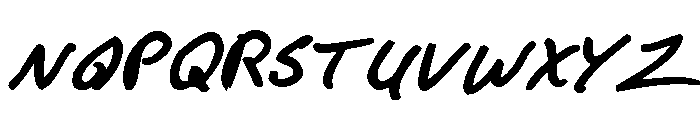 F*ck Beans Pro Bold Oblique Font UPPERCASE