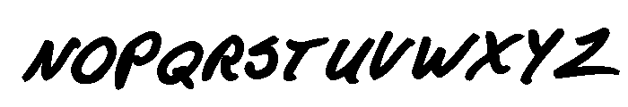 F*ck Beans Pro Bold Oblique Font LOWERCASE
