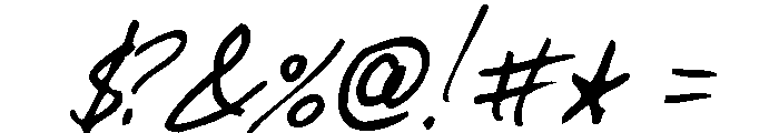 F*ck Beans Pro Oblique Font OTHER CHARS