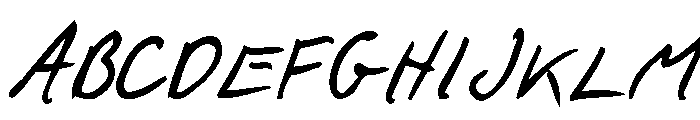 F*ck Beans Pro Oblique Font UPPERCASE