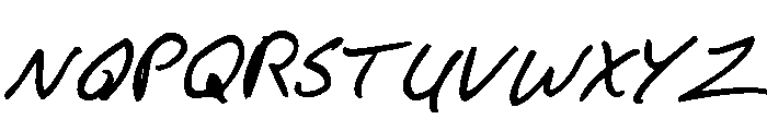 F*ck Beans Pro Oblique Font UPPERCASE