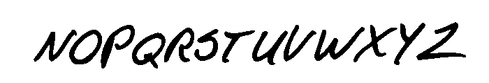 F*ck Beans Pro Oblique Font LOWERCASE