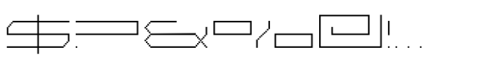 F Pixel Extended Extra Light Font OTHER CHARS
