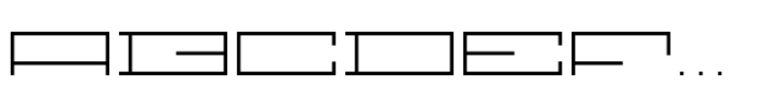 F Pixel Extended Light Font UPPERCASE