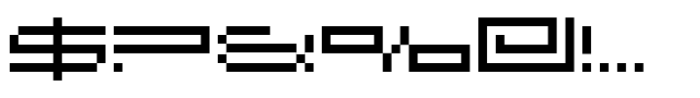 F Pixel Extended Semi Bold Font OTHER CHARS