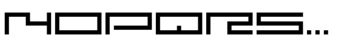 F Pixel Extended Semi Bold Font UPPERCASE